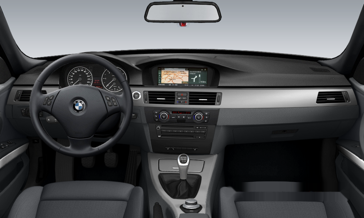Interior of BMW 320d (E91), VIN WBAVU31090KY48759