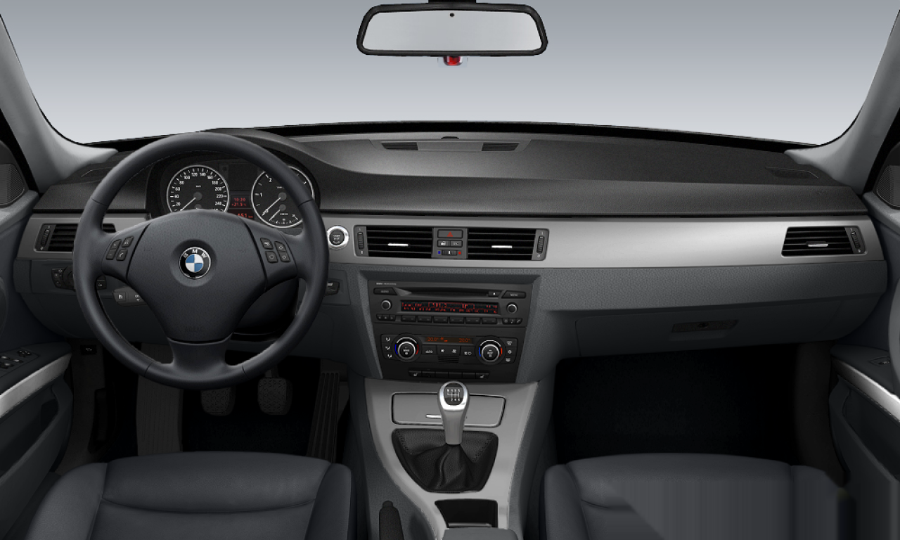 Interior of BMW 320d (E91), VIN WBAVU310X0KY44347