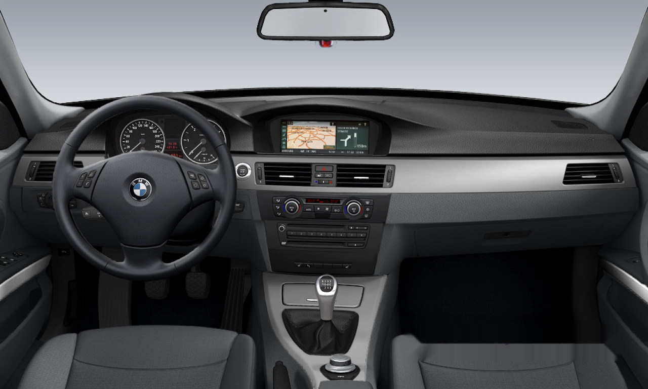 Interior of BMW 320d (E91), VIN WBAVU310X0KY56837