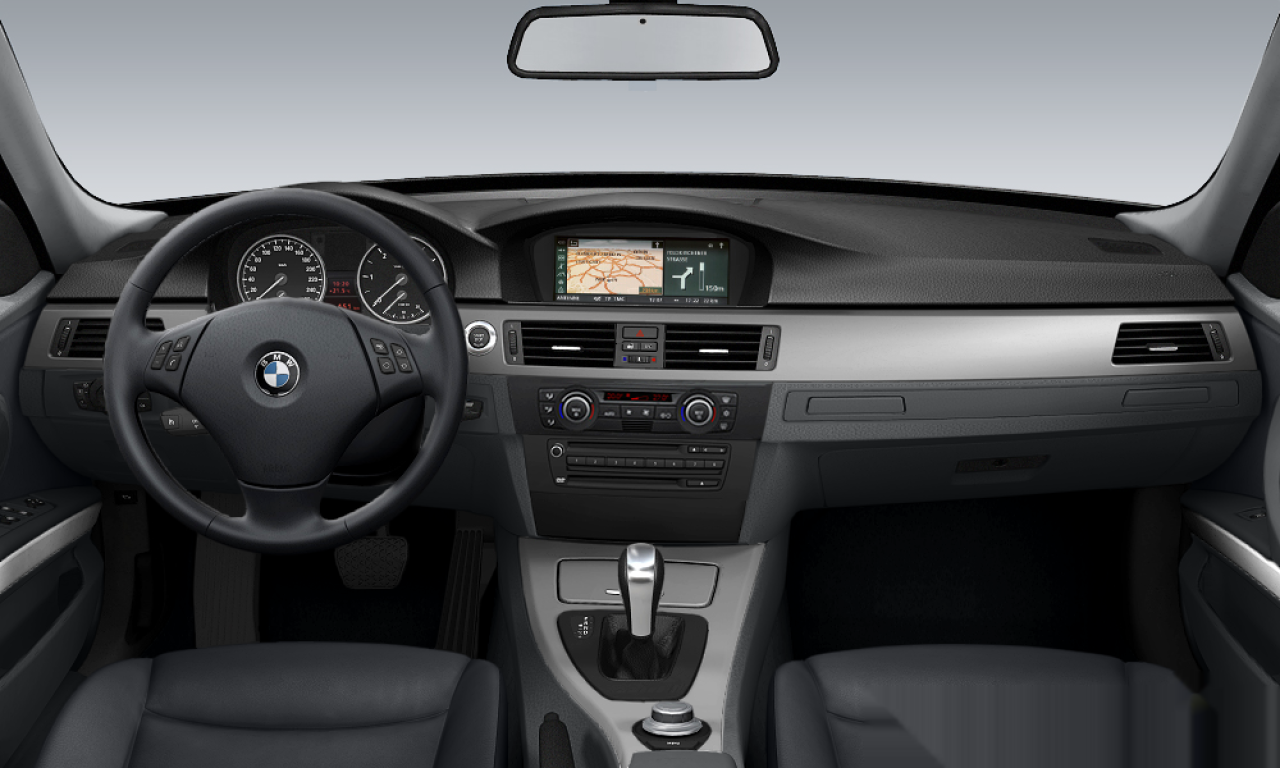 Interior of BMW 320d (E91), VIN WBAVU51000A317502