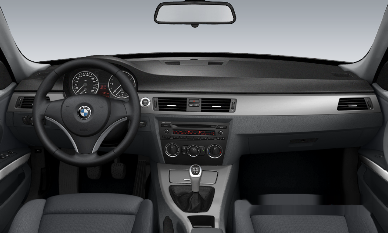 Interior of BMW 325d (E91), VIN WBAVU71050KC12589