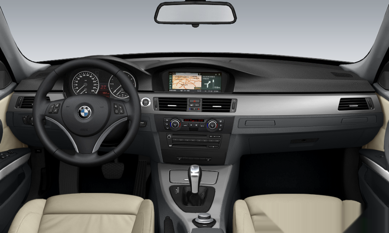 Interior of BMW 330d (E91), VIN WBAVU91010KT14027