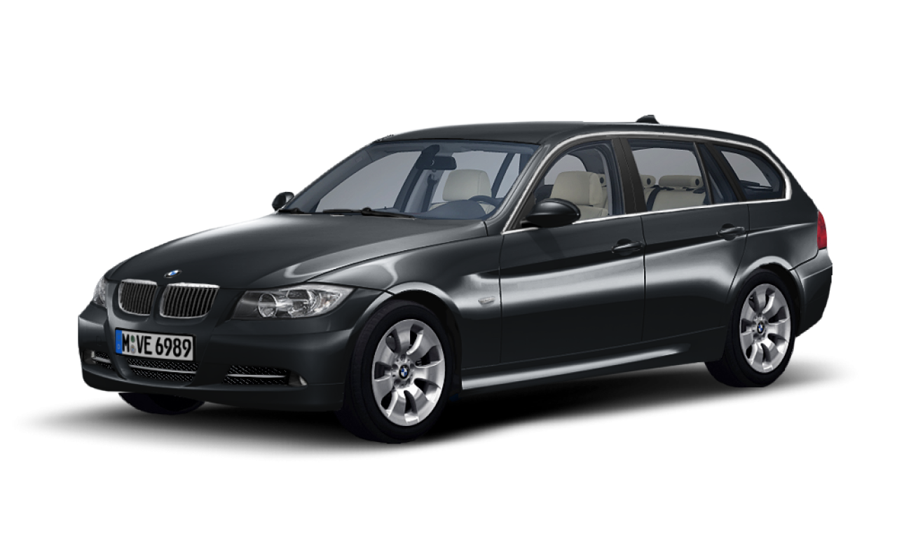 Exterior of 2008 BMW 330i (E91), VIN WBAVV71010A098705