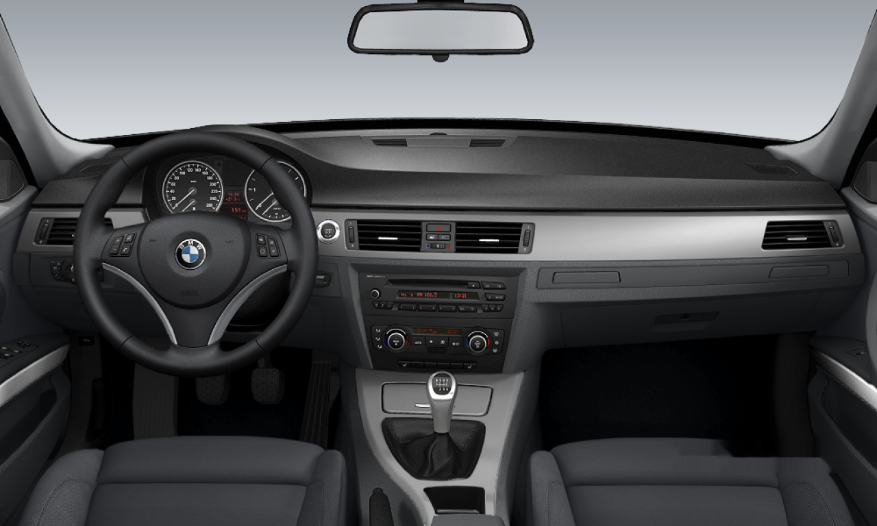 Interior of BMW 318d (E91), VIN WBAVW11050A360414
