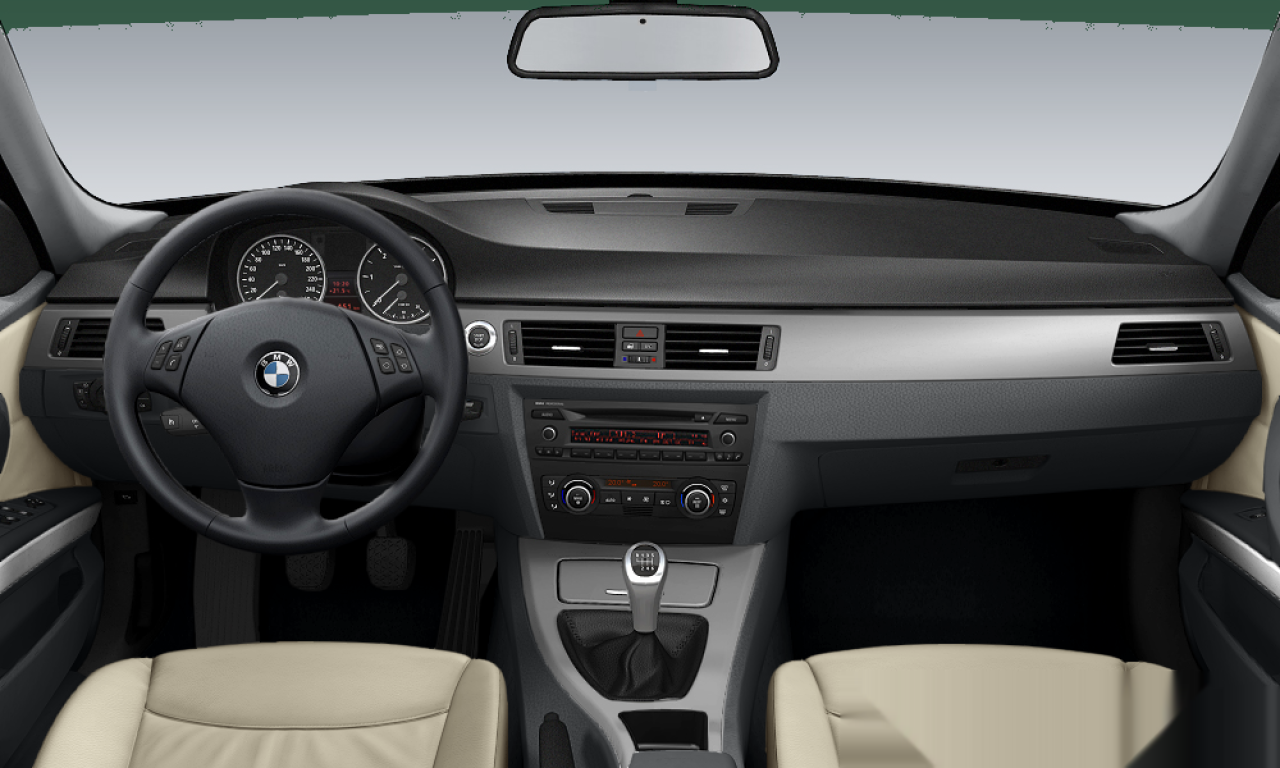 Interior of BMW 323I UL (E91), VIN WBAVW520X0A078601