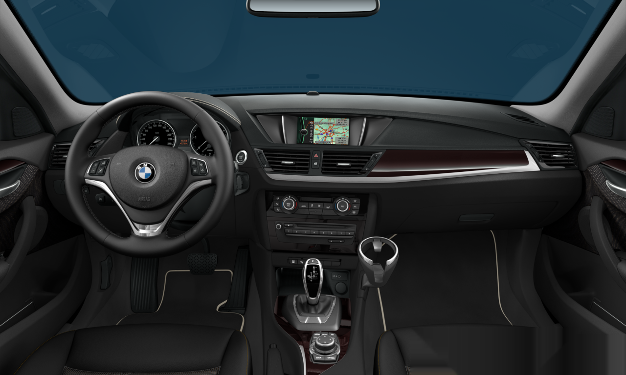 Interior of 2014 BMW X1 sDrive16d (E84), VIN WBAVY11070VZ67806
