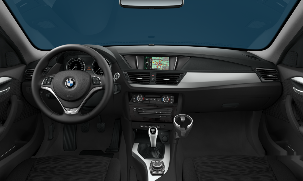 Interior of BMW X1 sDrive16d (E84), VIN WBAVY11090VZ25735