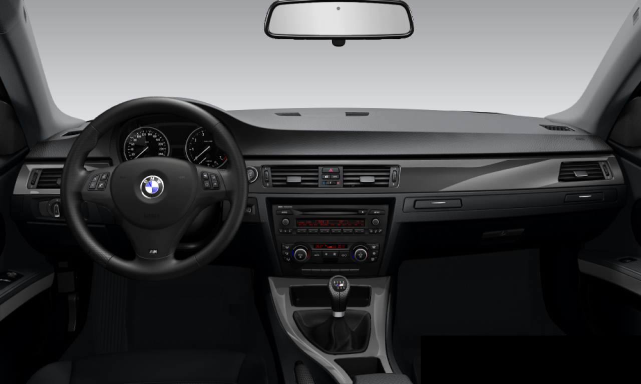 Interior of 2008 BMW 320i (E92), VIN WBAWA71060J012921