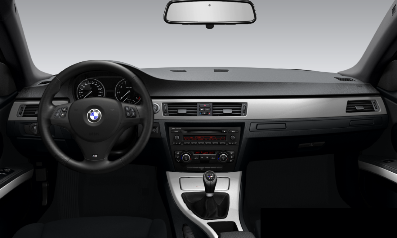 Interior of 2007 BMW 320i (E92), VIN WBAWA710X0J001310