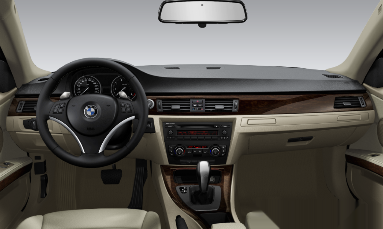 Interior of 2008 BMW 323i (E92), VIN WBAWB12070JY93685