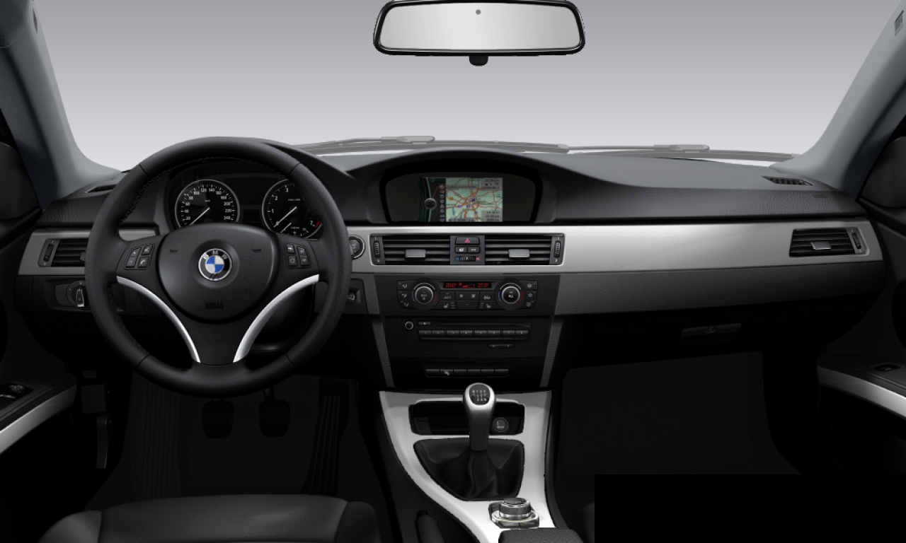 Interior of BMW 325i (E92), VIN WBAWB31020PS93957