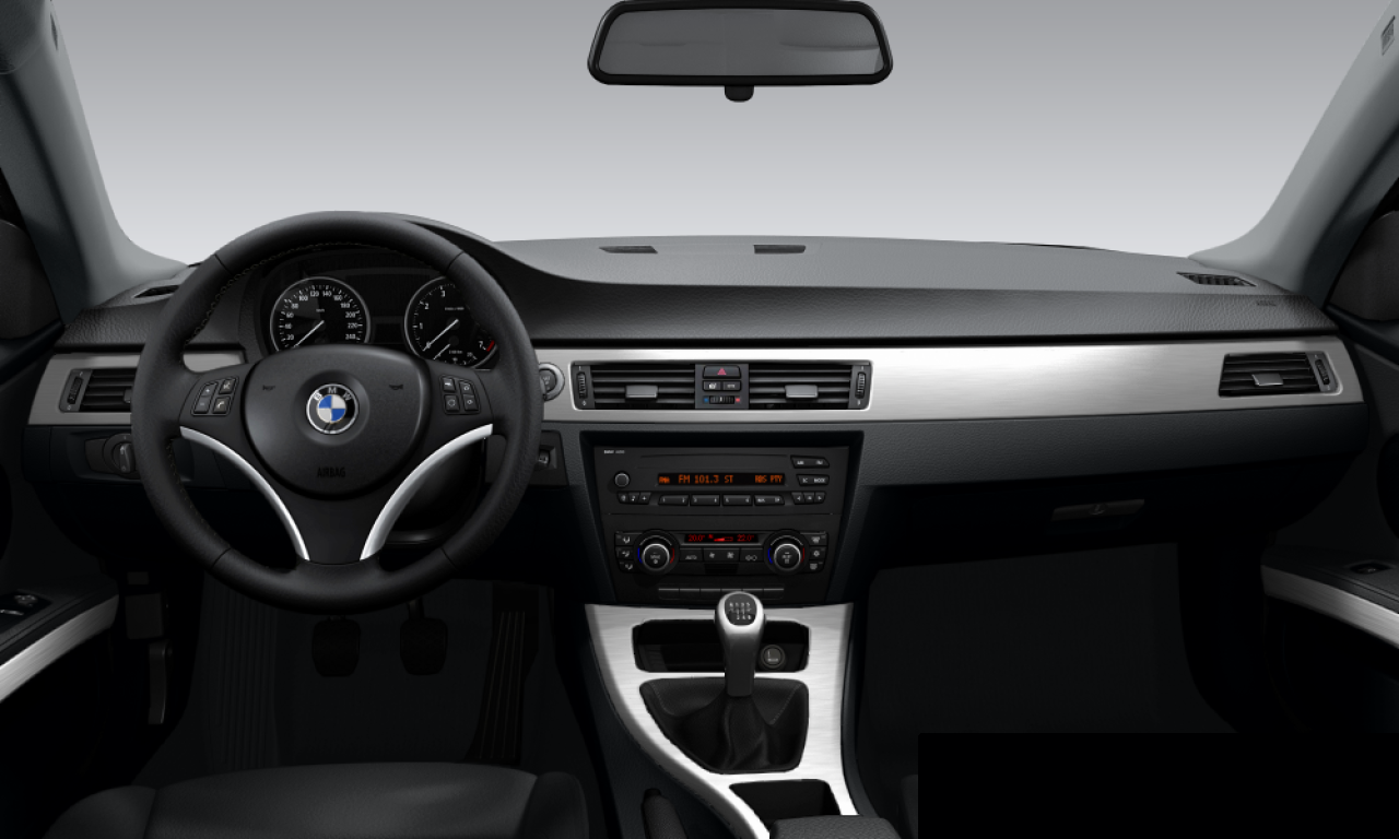 Interior of BMW 325i (E92), VIN WBAWB31030PS94325