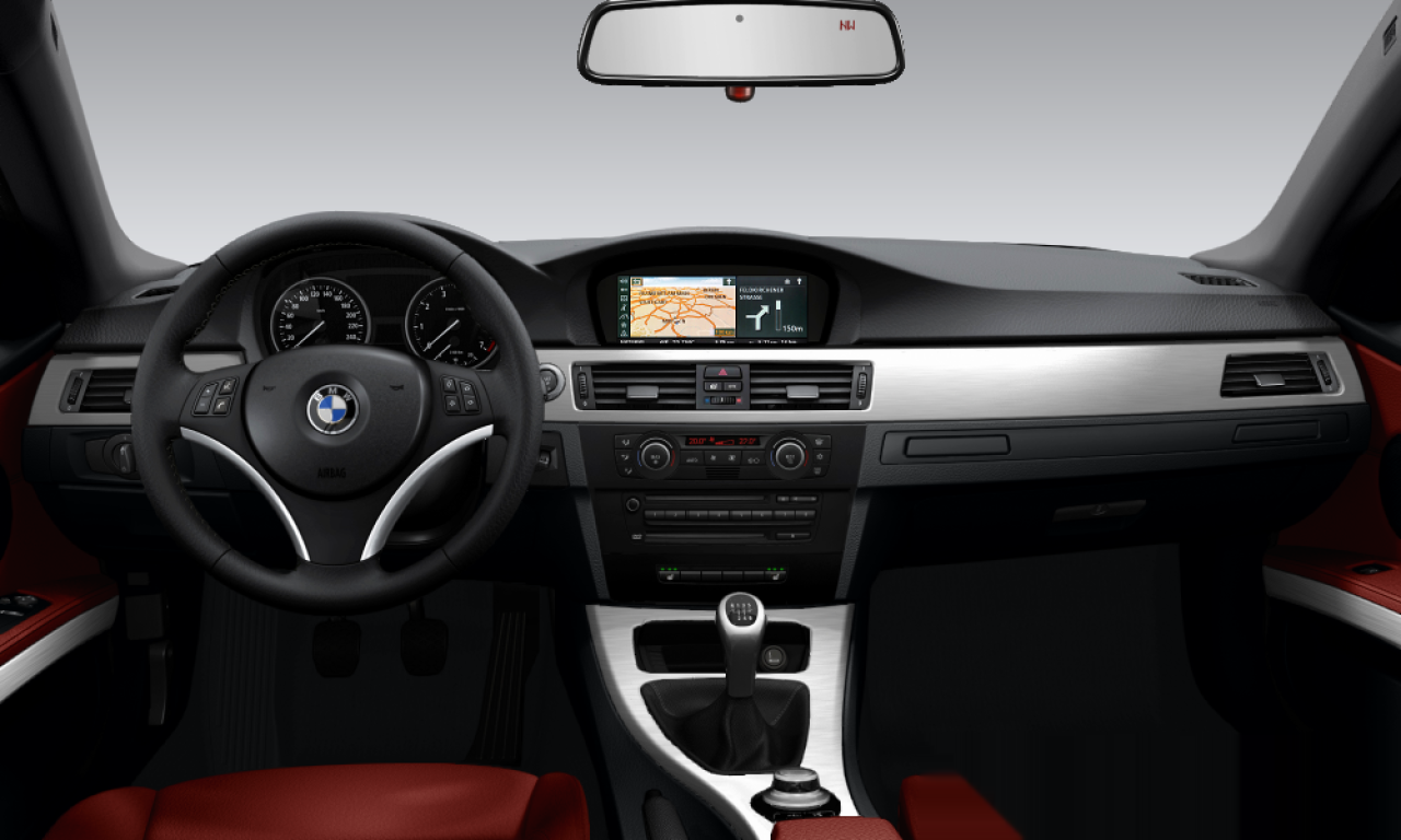 Interior of BMW 325i (E92), VIN WBAWB31040P083120