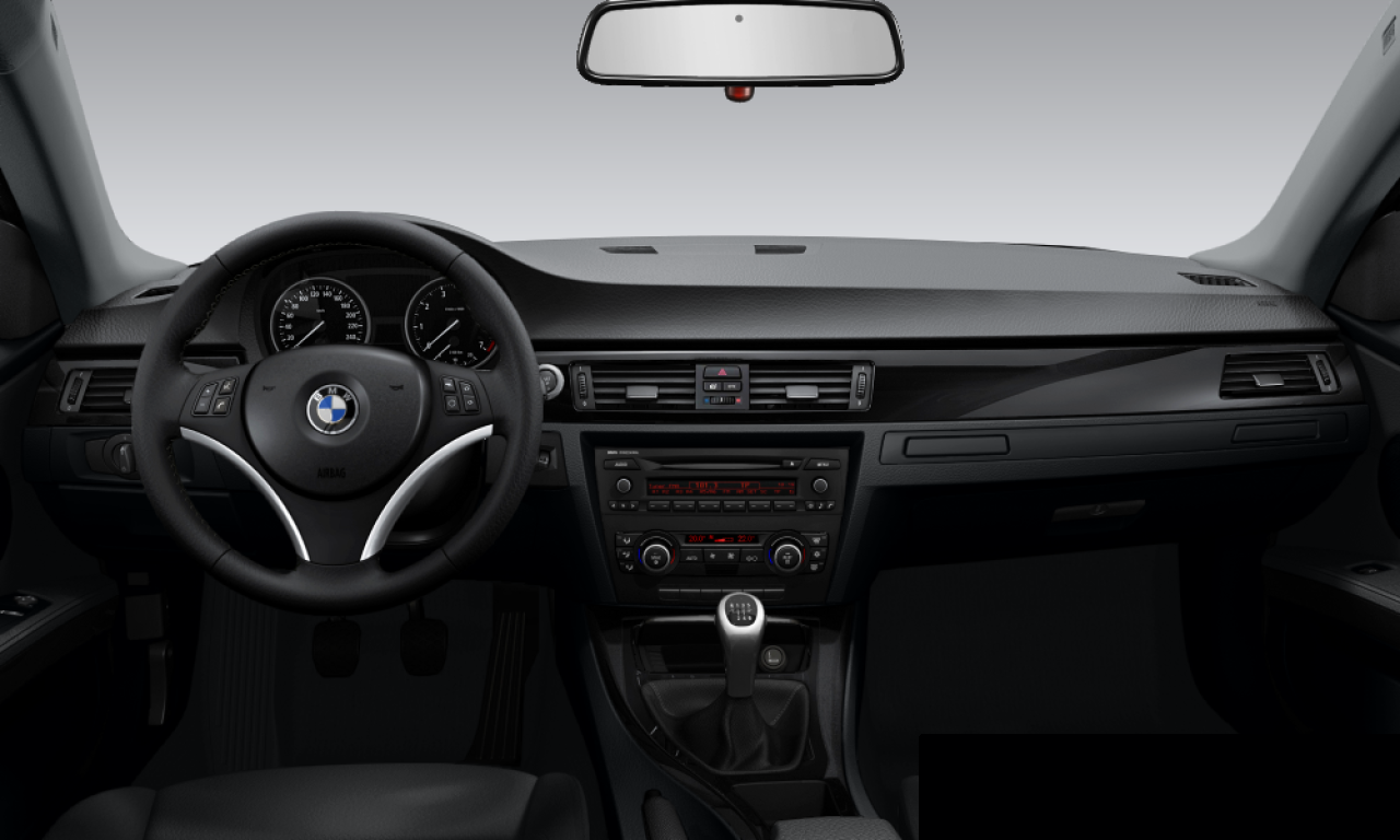 Interior of BMW 325i (E92), VIN WBAWB31077PS92975