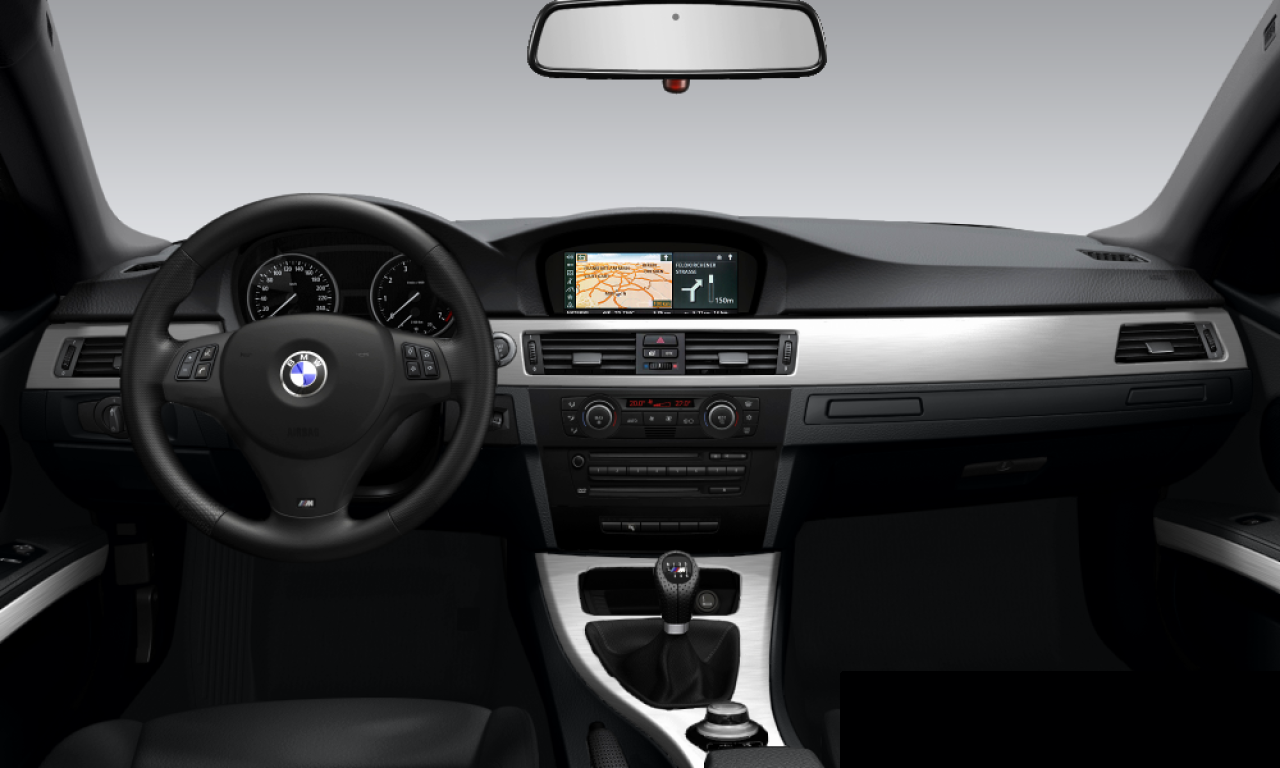 Interior of 2006 BMW 325i (E92), VIN WBAWB310X0PS93625