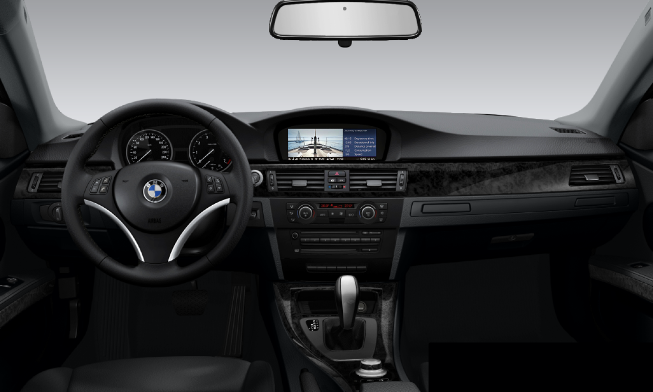 Interior of BMW 325i (E92), VIN WBAWB32000PV50578