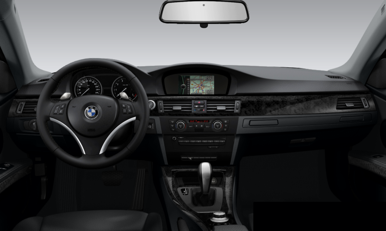 Interior of BMW 325i (E92), VIN WBAWB32000PV53111