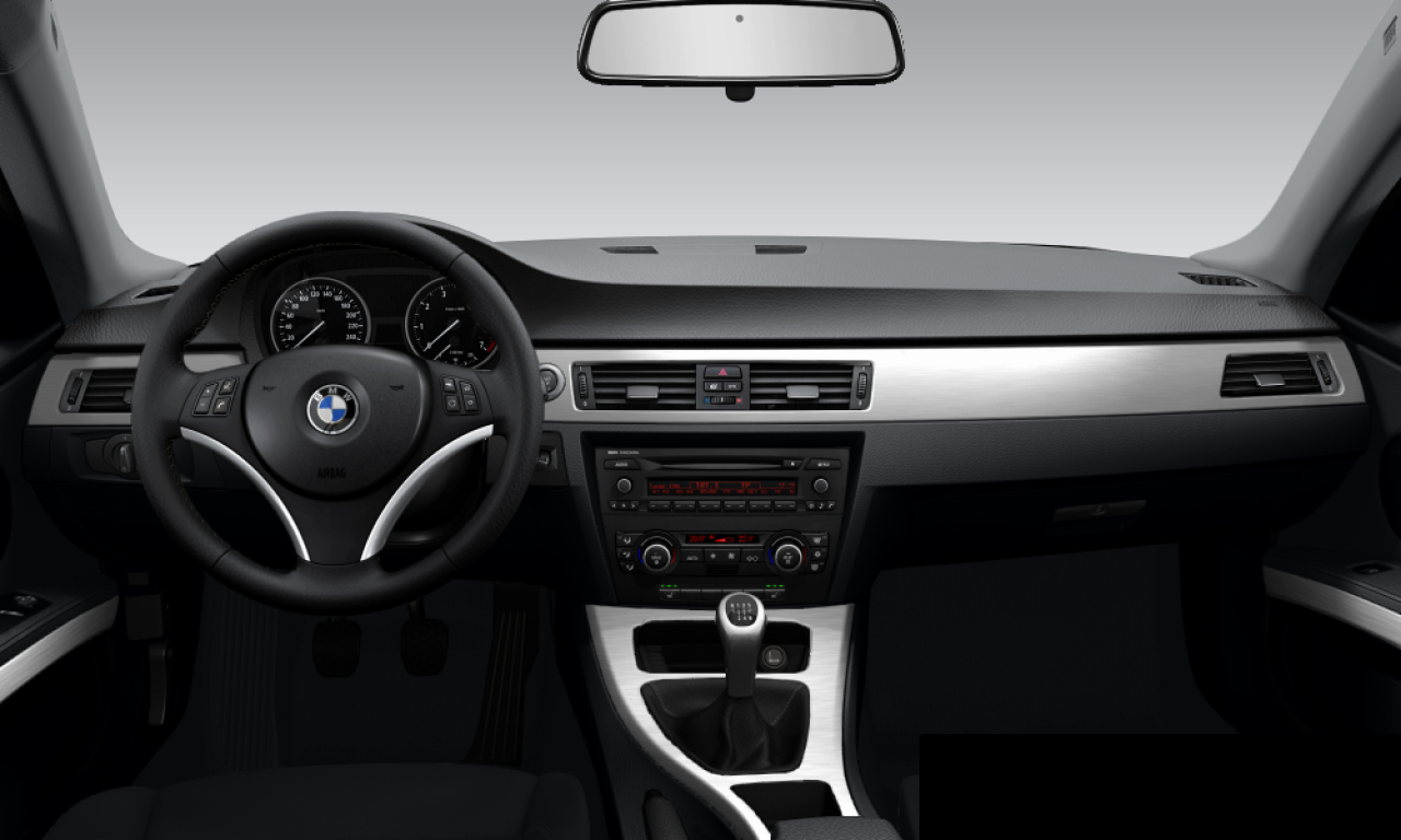 Interior of BMW 335i (E92), VIN WBAWB71050PG13623