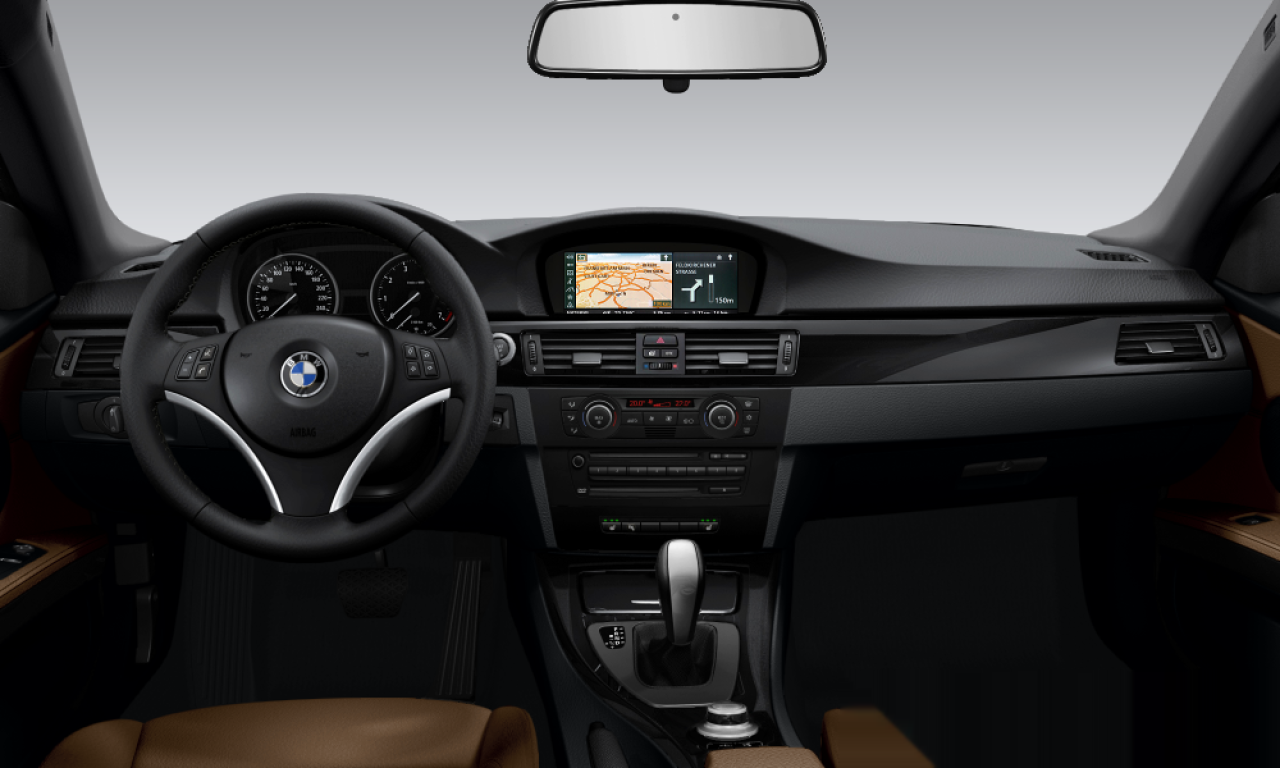 Interior of 2007 BMW 335i (E92), VIN WBAWB71080P028001