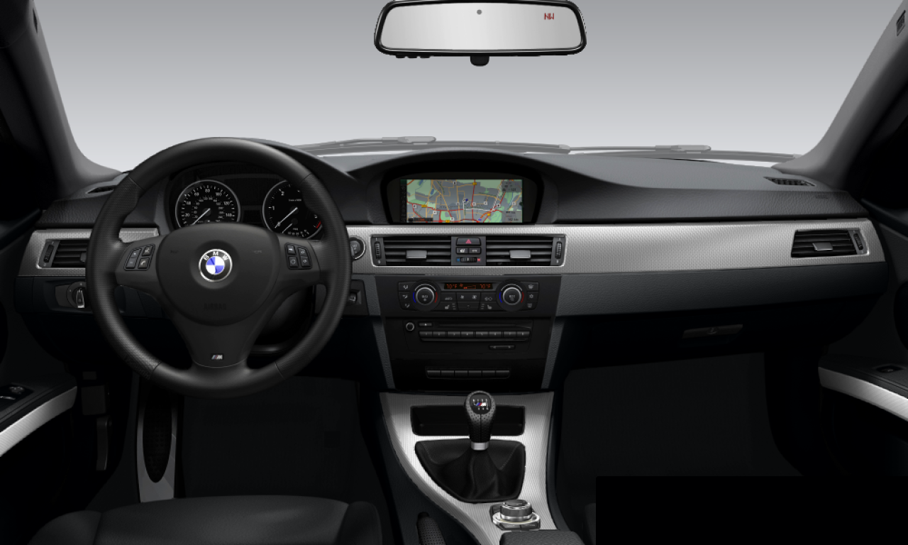 Interior of BMW 335i (E92), VIN WBAWB73529P158930