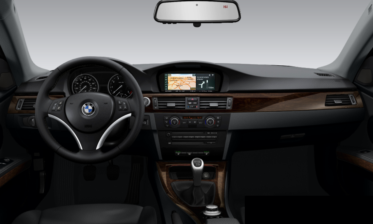 Interior of BMW 335i (E92), VIN WBAWB735X8P156356