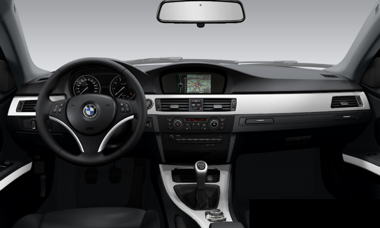 Interior of BMW 320d (E92), VIN WBAWD11020P487919