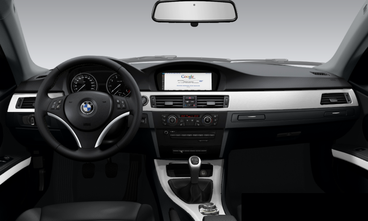 Interior of BMW 320d (E92), VIN WBAWD11030P488576