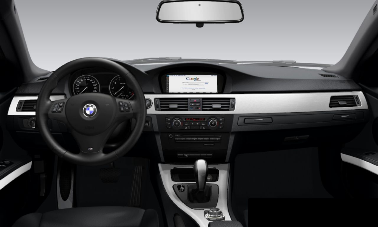 Interior of BMW 320d (E92), VIN WBAWD11090P359970