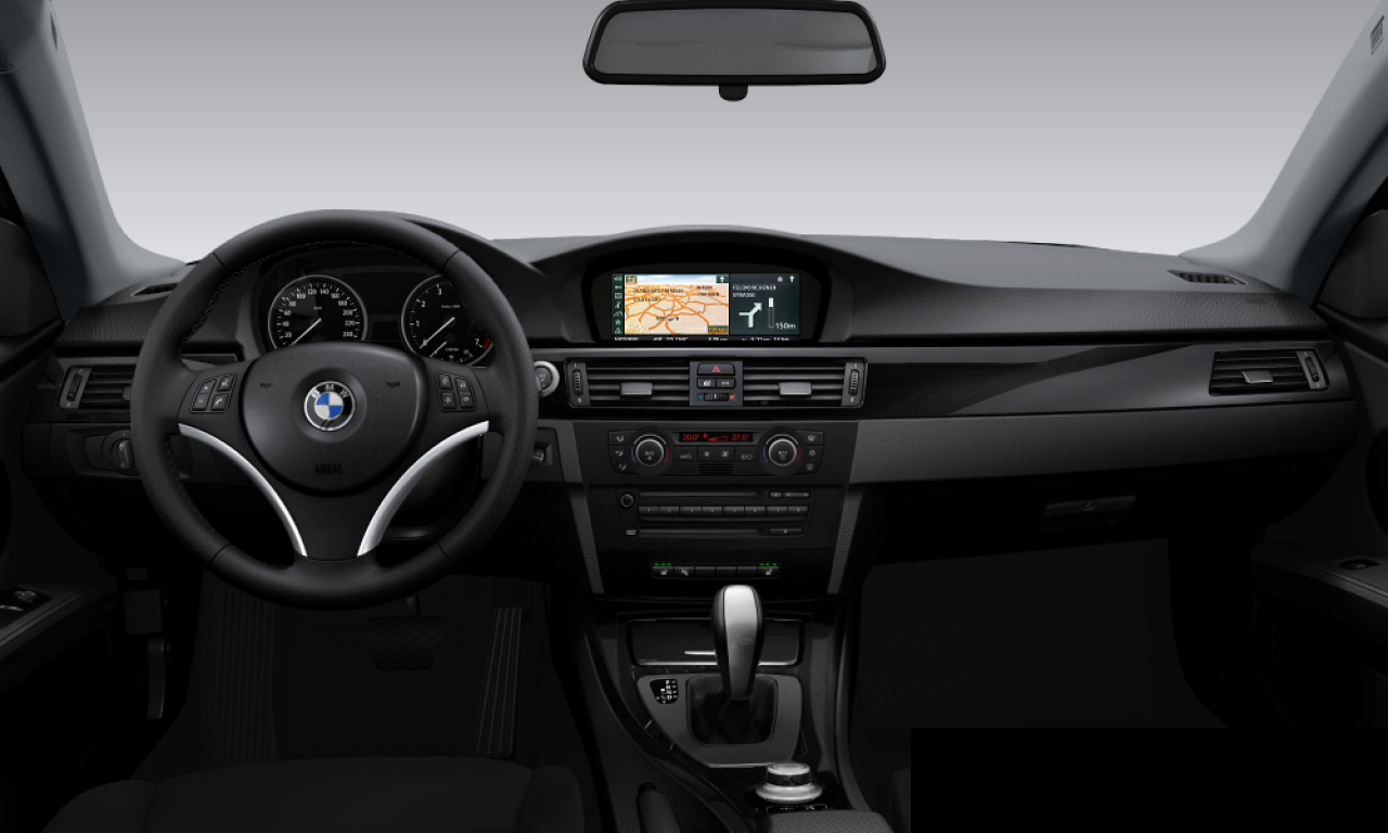 Interior of BMW 325d (E92), VIN WBAWD31000PF78346