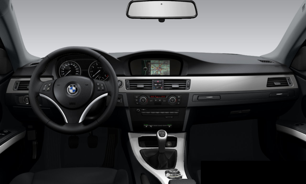 Interior of 2009 BMW 325d (E92), VIN WBAWD310X0P356023