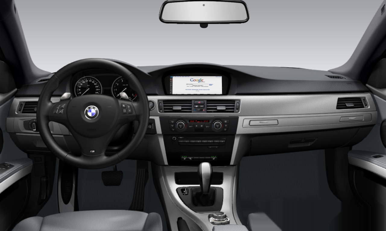 Interior of BMW 335d (E92), VIN WBAWD71040P076220