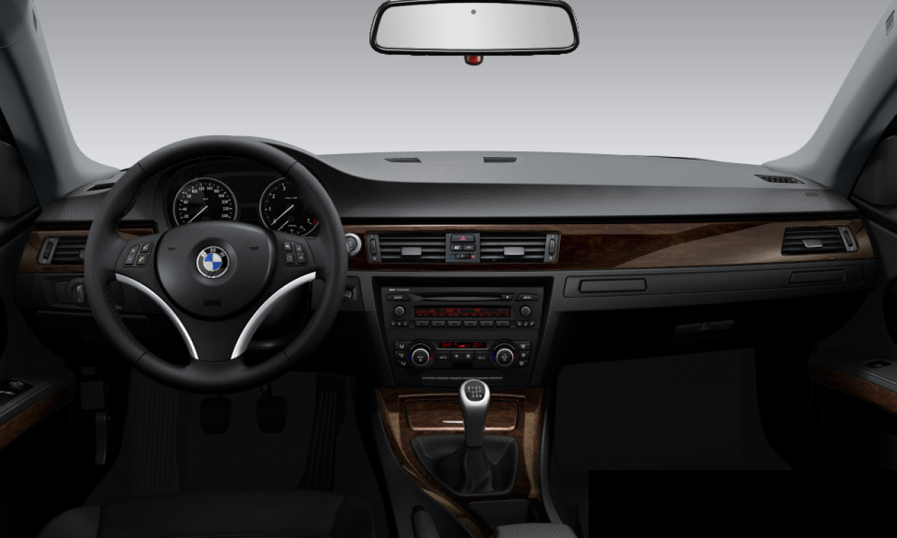 Interior of BMW 325i (E92), VIN WBAWE31010P319195