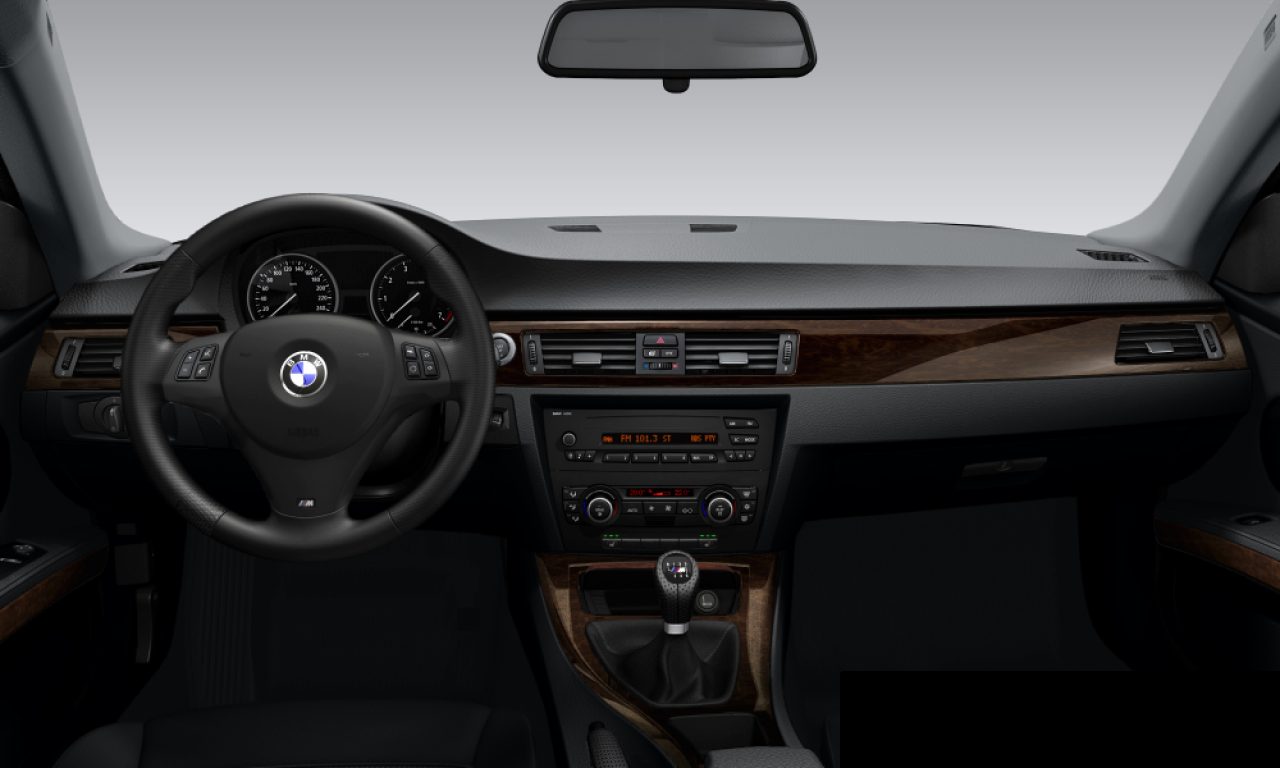 Interior of BMW 325i (E92), VIN WBAWE31020PV89262