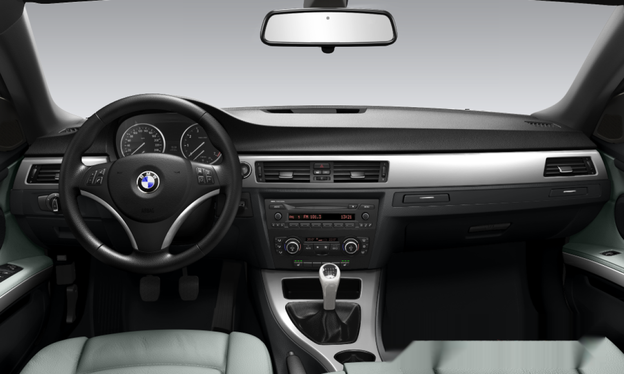 Interior of BMW 320i (E93), VIN WBAWK71090P233522