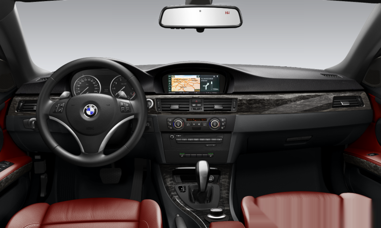 Interior of BMW 335i (E93), VIN WBAWL73548PX56836