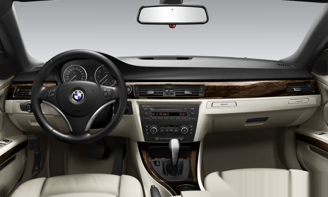 Interior of 2009 BMW 320d (E93), VIN WBAWM3100AE233358