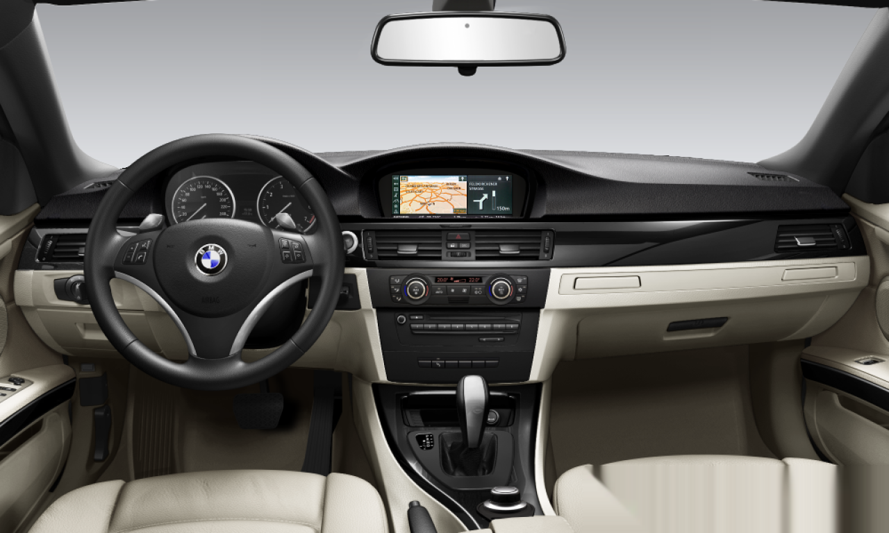 Interior of 2007 BMW 330d (E93), VIN WBAWM51020P097751