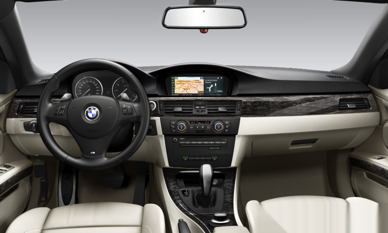 Interior of 2008 BMW 330d (E93), VIN WBAWM520X0PX68954
