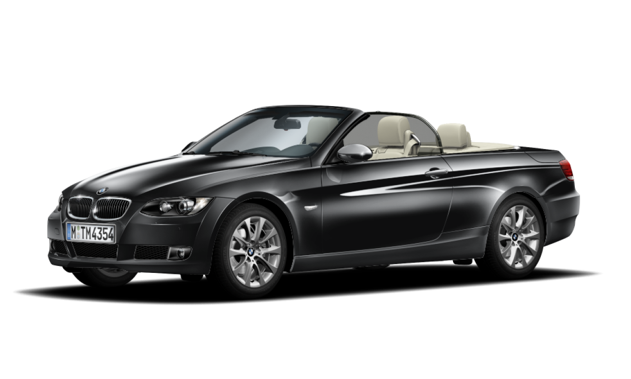 Exterior of BMW 325i (E93), VIN WBAWN31080P186113
