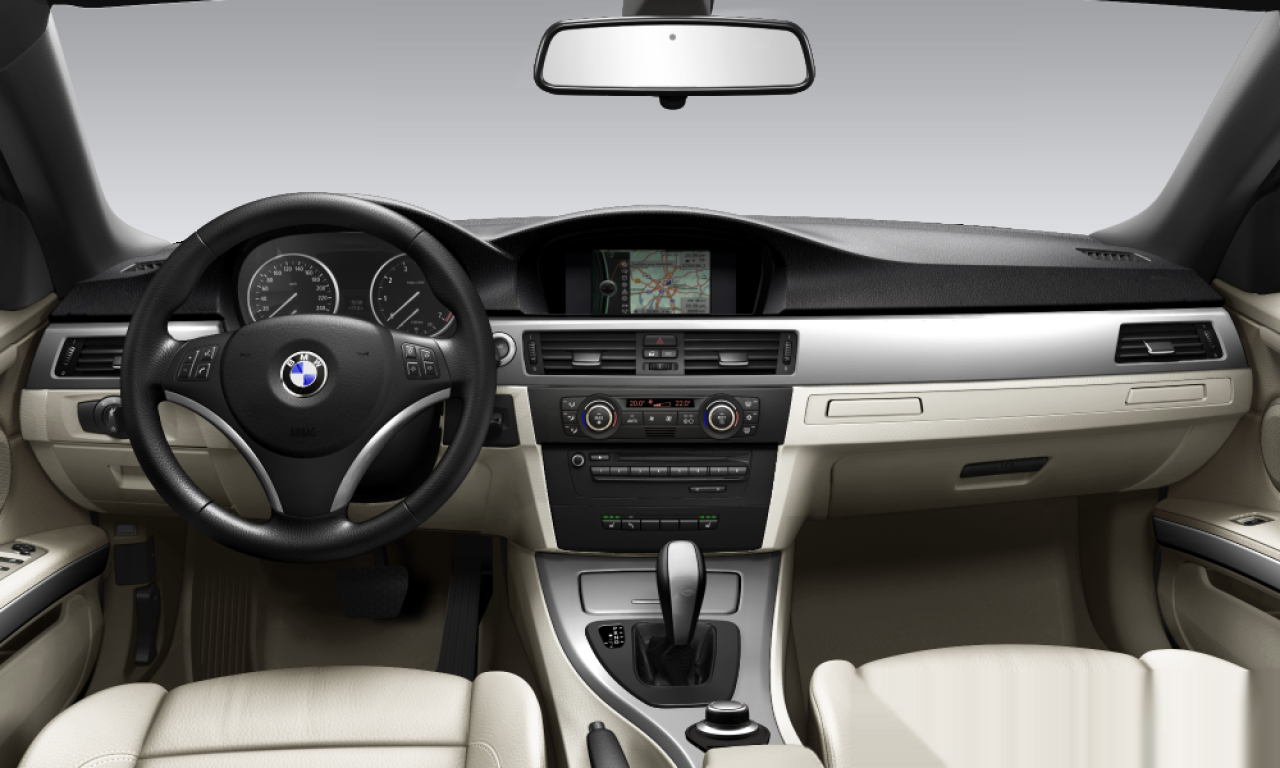 Interior of BMW 325i (E93), VIN WBAWN31080P186113
