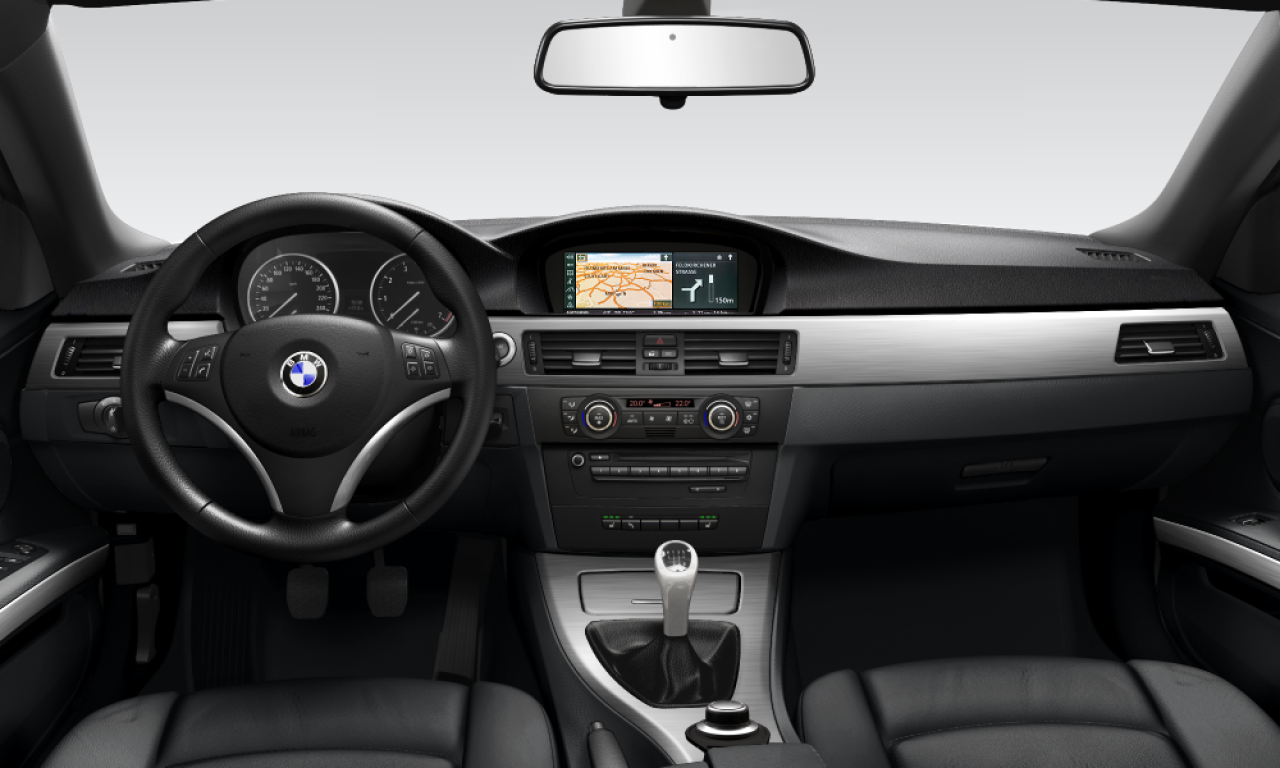 Interior of 2007 BMW 330i (E93), VIN WBAWN71080ET47322