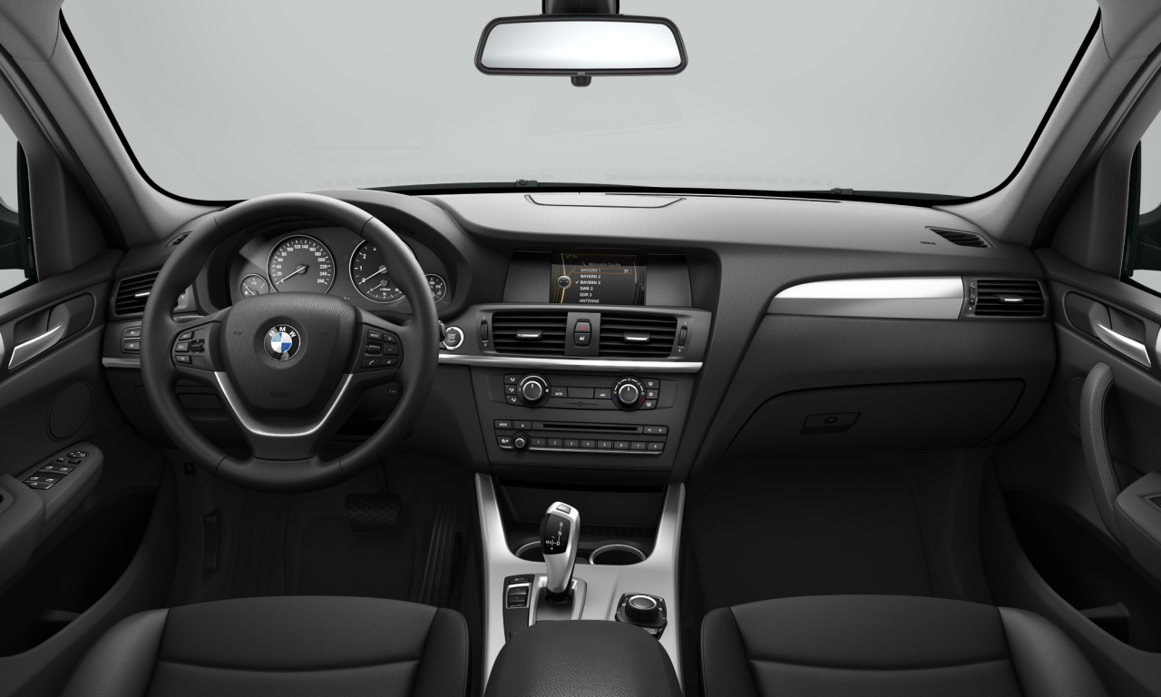 Interior of 2012 BMW X3 xDrive20i (F25), VIN WBAWX310XDL902680