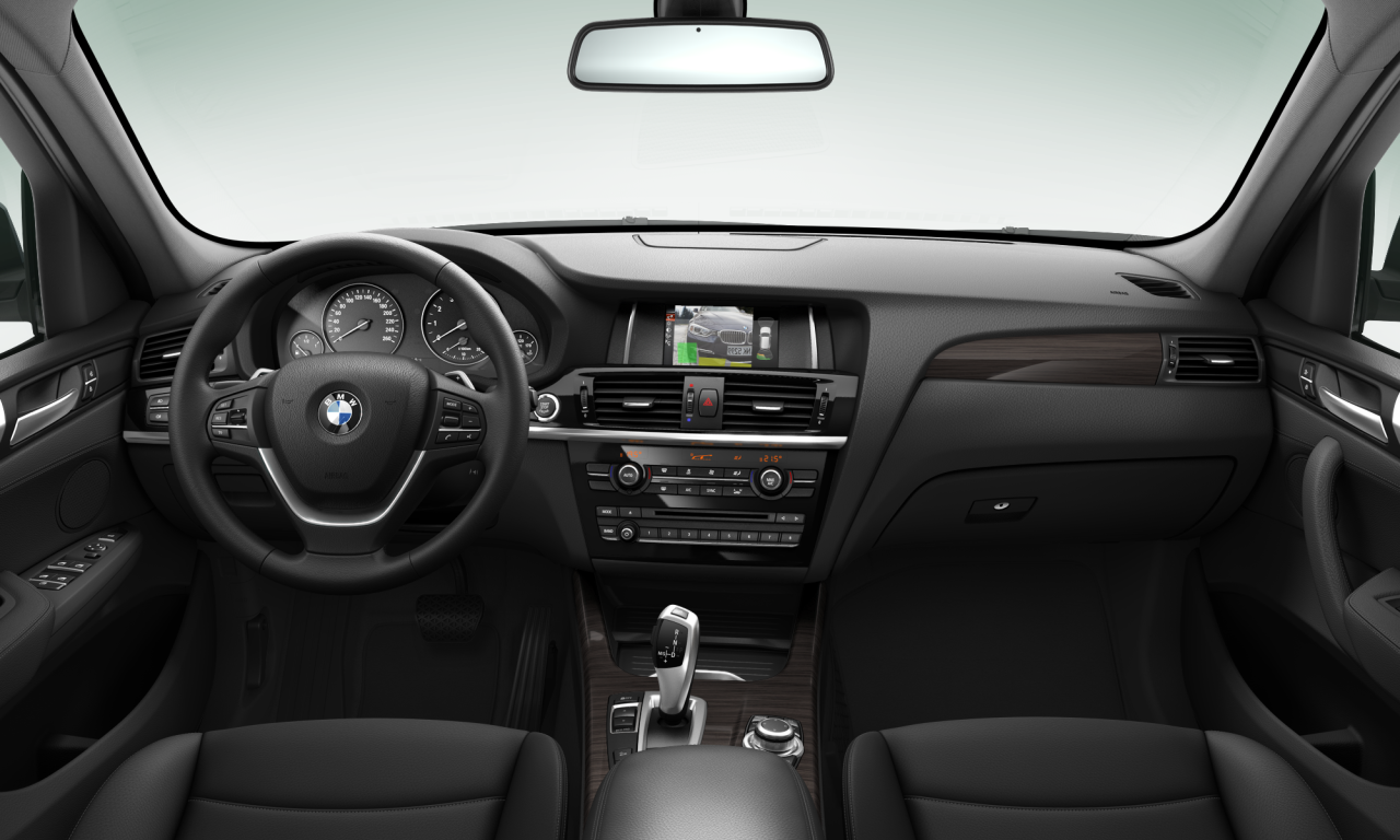 Interior of 2015 BMW X3 xDrive20i (F25), VIN WBAWX320200N50656