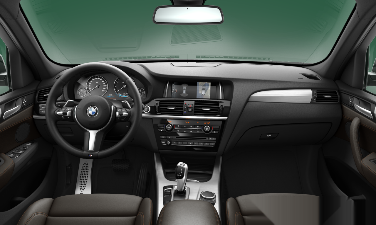 Interior of 2016 BMW X3 xDrive20i (F25), VIN WBAWX320200V21318