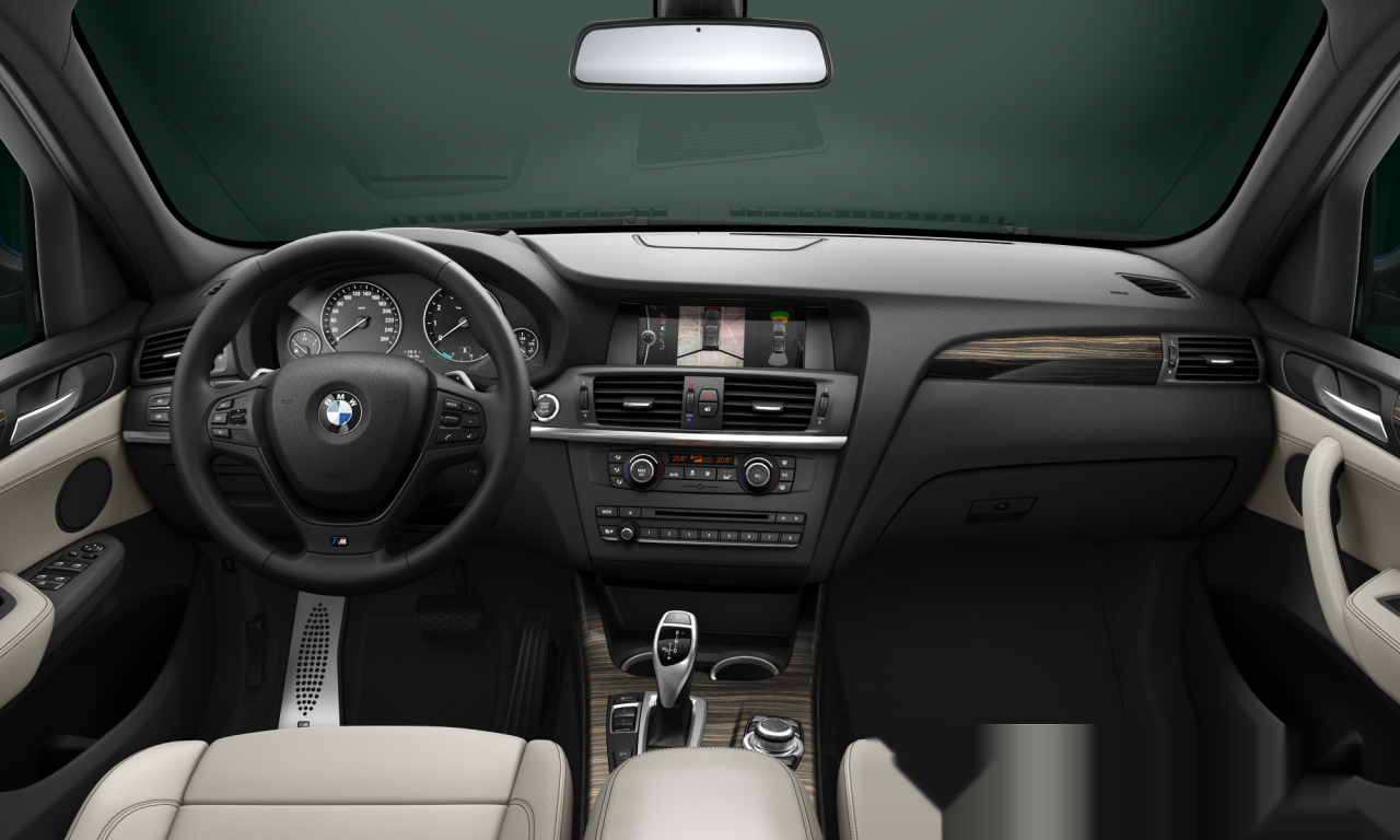 Interior of BMW X3 xDrive35i (F25), VIN WBAWX7104D0B98911