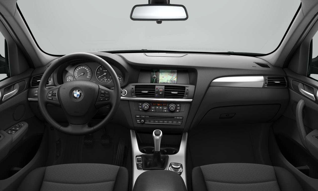 Interior of BMW X3 xDrive20d (F25), VIN WBAWY31030L620002