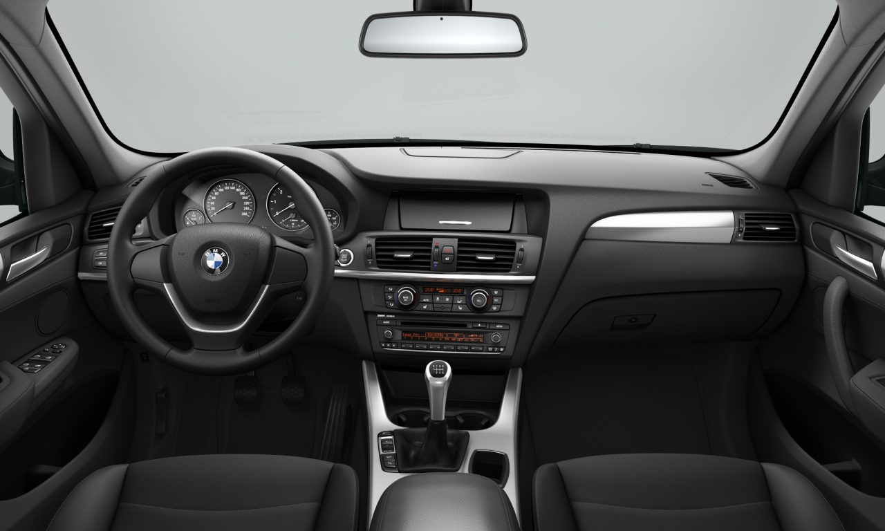 Interior of BMW X3 xDrive20d (F25), VIN WBAWY31040L622230