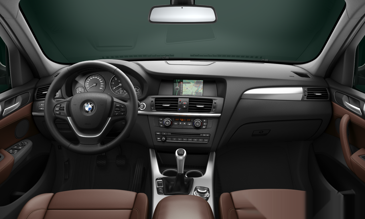 Interior of 2013 BMW X3 xDrive20d (F25), VIN WBAWY31040L624513