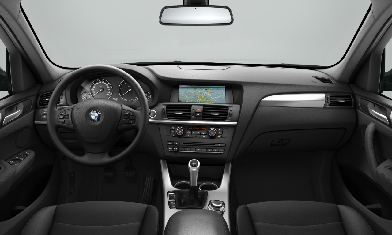 Interior of BMW X3 xDrive20d (F25), VIN WBAWY31050L625038