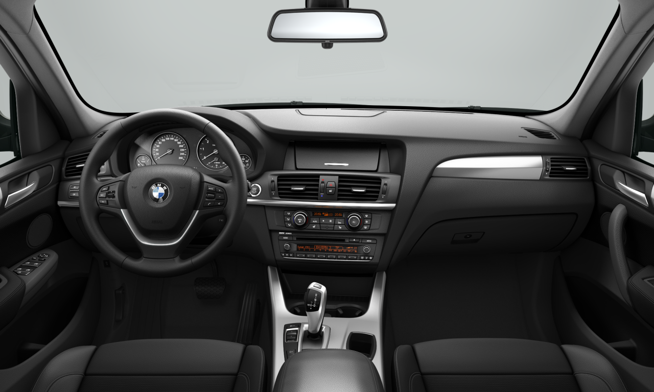 Interior of BMW X3 xDrive20d (F25), VIN WBAWY310X00A47961